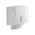 益美得  LSL33233卫生间厕所挂式擦手纸巾盒 带置物款珍珠白【打孔/免打孔两用】