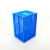 塑料水果折叠筐600-360框长方形节省空间塑胶拆叠整理匡 外径长600*宽400*高360 蓝色