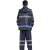 大杨RF671B双层反光雨衣雨裤套装 藏青色160-165 抗灾防汛救援透气分体警示服 定制