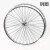 自行车钢圈改装老式自行车自行车车圈钢圈双层加厚拉杆式刹车车毂36孔 24x1 3/8铁圈前轮