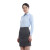 中神盾 V-107 女式长袖衬衫修身韩版职业商务免烫蓝色斜纹衬衣 蓝色超细斜 155-160/M (1-9件价格)
