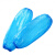 一次性袖套防水防油污加厚耐磨PE防尘养殖场工作手臂蓝色套袖塑料 蓝色 全新料PE袖套100只/袋