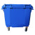 简厚 大号环卫垃圾桶垃圾车带盖挂车小区医疗市政垃圾分类大垃圾桶 蓝色加厚款660L