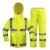 MOREYUN  荧光黄反光分体雨衣 交通警示雨衣(赠肩灯和指挥手套) 单独上衣 3XL180 