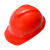 鸣固 安全帽ABS材质防砸抗冲击透气工地安全帽 建筑工程施工帽 领导监理 透气款红色