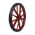 科威顿 工地手推车轮胎26×21/2劳动车实心轮子板车斗车架子人力车 单位：套 扁管钢圈配宝石实心胎一套实心轴