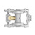 安赛瑞 气动隔膜泵 不锈钢铝合金PP耐腐蚀压滤污水胶水泵 QBY-50铝合金 9Z02830