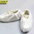 京洲实邦 白色防滑橡筋低鞋套 一次性白色透气防尘室内无纺布鞋套JZSB-9248