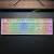 JRK108键机械键盘全透明RGB三模无线蓝牙2.4g极昼雾蓝侧刻静音MAC JRK108白色三模RGB套件 银轴 游戏推荐 官方标配