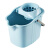 海斯迪克 HK-755 清洁拖把+桶套装(蓝色) 加厚带轮拖布桶伸缩吸水拖把