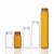玻璃储存瓶EPA样品瓶20/30/40/60ml透明棕色螺口密封色谱试剂瓶 有机玻璃储存瓶架 适用60ml