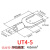 UT1-3 1.5-3 2.5-3-4-6-8-10冷压接线端子U型Y形叉形裸端头铜鼻子 UT4-5(口径5.2mm)1000只