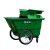 400L大容量垃圾桶商用大型环卫垃圾车手推保洁清运车移动户外660l 400L垃圾车无盖白色