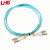 LHG 光纤跳线 LC-LC 单模双芯 湖蓝色 15m LC/LC-OM3-300-15米