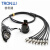 创优捷 UJ0271野战光缆单模8芯 TPU铠装 车壁式航空接头/金属插头式+FC 1米