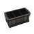 加厚长方形塑料收纳箱带盖五金零件盒小号黑色工具箱不是防静电箱 专用无格箱+白色 收纳零件盒