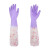 春蕾900-50保暖手套 50cm10双 加长加绒加厚防水防滑PU绒里防寒手套 紫色束口款 定制