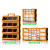 抽屉式塑料零件盒电子元件盒透明收纳盒大号配件螺丝柜 39格抽屉零件箱【透明 橙色】