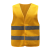 一盾反光安全马甲环卫工人工作服工地建筑透气反光衣免费印字定制logo 魔术贴/灰条 土黄色