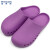 稳斯坦 WF036 手术鞋 实验室洞洞鞋手术室拖鞋劳保鞋无味防滑防护包头 紫色35/36