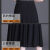USCF中老年半身裙夏款新款显瘦垂感莫代尔夏季薄中长裙加肥大码胖mm30 黑色 4XL 180-200斤