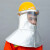 劳卫士LWS-022-C隔热披肩面屏 带安全帽铝箔耐高温 抗辐射热1000度防护面罩