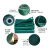 润宏工品 防火布 耐高温电焊阻燃布 普通绿色2米宽（10米） 一卷价