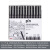 三菱（uni）水性绘图针管笔 PIN-200美术漫画设计描边描线笔勾线笔 黑色 12支套装
