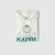 Kappa卡帕SMILEY联名外套新款男运动卫衣套头帽衫 乳酪白-010 L