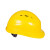 代尔塔安全帽黄色新国标防砸可调节通风孔可印字 1顶装
