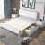 上林春天 床 实木床北欧现代简约小户型双人床主卧组合卧室家具 床+床垫（需备注型号颜色） 1500*2000 标准床