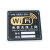 冰禹 BYlf-91 WIFI无线宽带标识 标识牌移动无线网账号网络 温馨提示牌墙贴密码牌 15*15cm