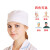 铸固 医生帽纯色手术帽包头巾诊所医生护士美容院学校实习生加厚圆形工作帽 浅粉 