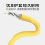 兆龙工业万兆七类CAT7以太网柔性耐油耐磨屏蔽拖链机器人网线S/FTP 高柔 PVC黄色ZL5205019长100米