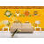 佛堂背景墙布3金色吉祥八宝大型无缝壁布民族风格唐卡藏文化墙纸 背胶艺术布 中