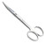 午励 实验用剪刀 不锈钢实验室手术剪刀 弯刀 手术弯尖18cm 