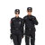 雨林军  保安制服工作服套装男款特训作训安保物业服夏款黑色   夏长套装+标志   单位：套 黑色 165cm 