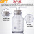 贝傅特 玻璃洗气瓶 实验室双孔橡胶塞导管洗气装置万用瓶 全套 2500ml（高硼硅） 