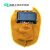 牛皮电焊面罩 自动变光防强光隔热焊工防护焊帽头戴式面罩 定制 鬼脸双翻镜普通镜片面罩