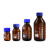 Biosharp 白鲨蓝盖瓶试剂瓶丝口螺口棕色玻璃瓶样品刻度密封瓶耐高温 棕色蓝盖试剂瓶 2000ml