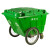 手推垃圾桶400升环卫大容量带轮大号户外垃圾车保洁清运车清洁车 400升环卫车绿色