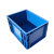 冰禹 BY-632 EU塑料周转箱 加厚汽配物流箱 零件箱 400*300*120无盖蓝色