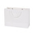 浩航森创 白色纸袋手提袋包装袋 外卖袋 礼物袋礼品袋购物袋服装袋白卡纸袋 横款小号10个 27*8*21cm