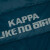 卡帕（Kappa）过膝长款羽绒服冬情侣男女高领连帽防寒服印花保暖外套 蓝色-8101 XXL