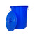 大号圆桶塑料水桶 带盖蓝色 /白色 60L-200L蓝色 200L /个