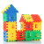 G LUXOME男孩儿童积木拼图智力拼装玩具大颗粒房子动脑模型12岁 五彩色100片加厚收纳盒_图纸