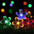 爱维逸新年LED太阳能灯串圣诞花装饰地插灯户外庭院春节布置防水景观灯 12米100灯-蓝色 2模式
