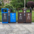 迪恩斯（DEANS）户外不锈钢分类垃圾桶室外两分类大号商用垃圾箱小区街道果皮箱 咖啡色不锈钢