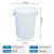 豫震虎 塑料水桶加厚储水桶工业圆桶垃圾桶胶桶大容量收纳桶 380L水桶带盖 白色YZH-480
