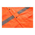 冰禹 环卫雨衣套装 防汛救援劳保警示安全交通施工雨衣 分体兰格条 橘色L BYT-76